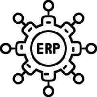 Erp Icon Desing Element vector