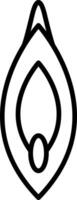 Vagina Line Icon Design Element vector