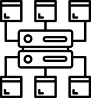 Network Line Icon Design Element vector