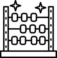 Abacus Line Icon Design Element vector