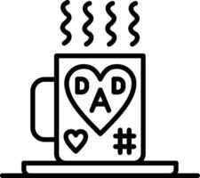 Cup Line Icon Design Element vector