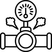 High Pressure Line Icon Design Element vector