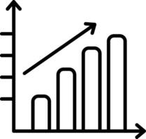 Bar Chart Line Icon Design Element vector