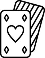 Card Line Icon Design Element vector