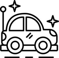 Car Toy Line Icon Design Element vector