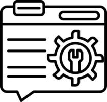Technical Support Line Icon Design Element vector