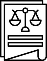 Document Line Icon Design Element vector