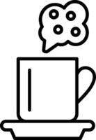 Steam Line Icon Design Element vector