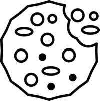 Cookies Line Icon Design Element vector