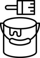 Paint Line Icon Design Element vector