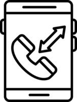 Smartphone Line Icon Design Element vector