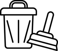 Cleaning Line Icon Design Element vector
