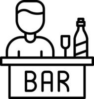 Bar Line Icon Design Element vector