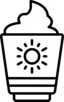 Mousse Line Icon Design Element vector