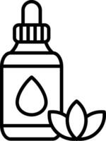 Essential Oil Line Icon Design Element vector