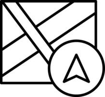 Navigator Line Icon Design Element vector