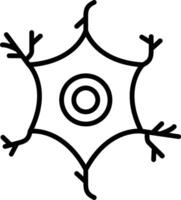 Astrocyte Line Icon Design Element vector