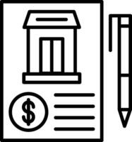 Agreement Line Icon Design Element vector