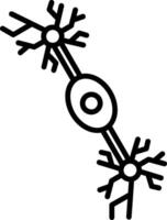 Multipolar Neuron Line Icon Design Element vector