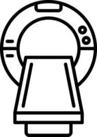 Mri Line Icon Design Element vector