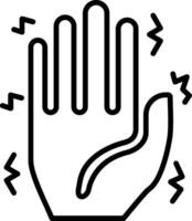 Parkinson Line Icon Design Element vector