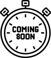 Soon Icon Desing Element vector