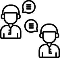 Communications Line Icon Design Element vector