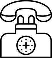 Telephone Line Icon Design Element vector
