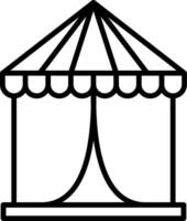 Tent Line Icon Design Element vector