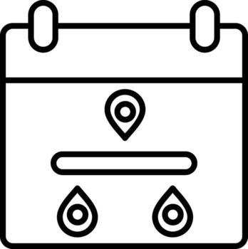 Timeline Line Icon Design Element vector