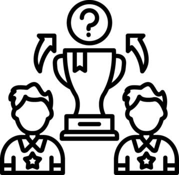 Competition Line Icon Design Element vector
