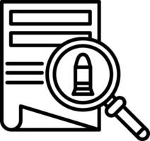 Evidence Line Icon Design Element vector
