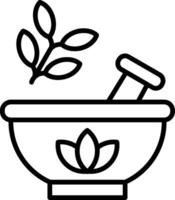Herb Line Icon Design Element vector