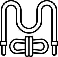 Skipping Rope Line Icon Design Element vector