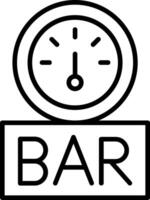 Bar Line Icon Design Element vector