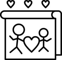 Draw Line Icon Design Element vector