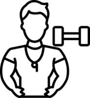 Trainer Line Icon Design Element vector