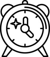 Clock Line Icon Design Element vector