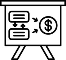 Plan Line Icon Design Element vector