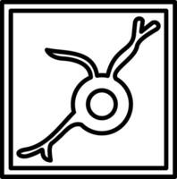 Oligodendrocyte Line Icon Design Element vector