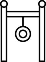 Playground Line Icon Design Element vector