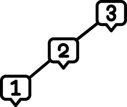 Timeline Line Icon Design Element vector