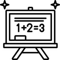 Chalkboard Line Icon Design Element vector