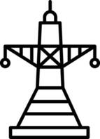 Electric Power Line Icon Design Element vector