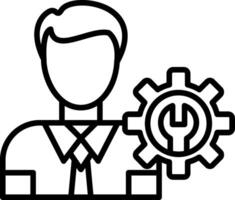 Technical Support Line Icon Design Element vector