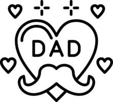 Heart Line Icon Design Element vector