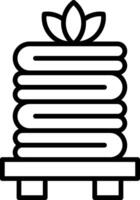 Towels Line Icon Design Element vector