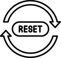 Reset Icon Desing Element vector