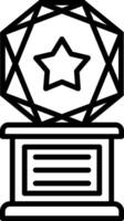 Award Line Icon Design Element vector