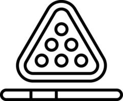Pool Balls Line Icon Design Element vector